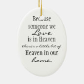 Hemel in ons huis keramisch ornament (Achterkant)