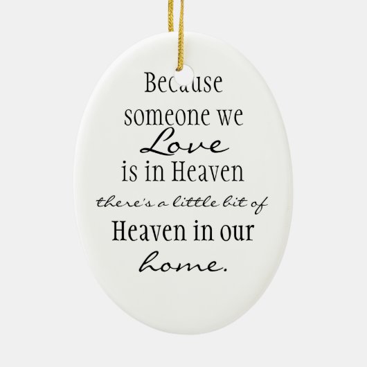 Hemel in ons huis keramisch ornament (Achterkant)