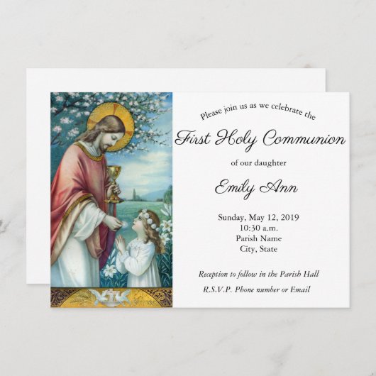 Hemel in onze eerste gemeenschap kaart (Voorkant / Achterkant)