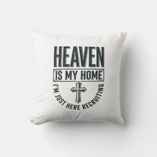 Hemel Is Mijn Thuis Christelijk Wervings T-Shirt O Kussen