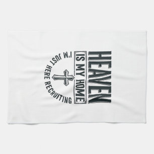 Hemel Is Mijn Thuis Christelijk Wervings T-Shirt O Theedoek