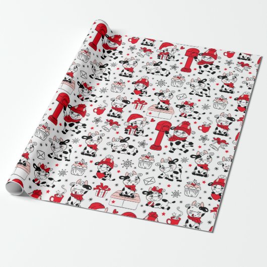 Hemel Koos Het Is Kerstmis Cadeaupapier (Uitgerold)