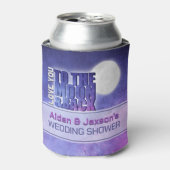 Hemel Liefde tot de Maan Bruiloft Feest Blikjeskoeler (Blikje Voorkant)