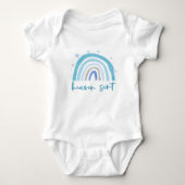 hemel met blauwe boho regenboog  romper (Voorkant)