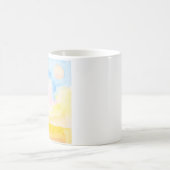 Hemel met helder veld en vormen koffiemok (Center)