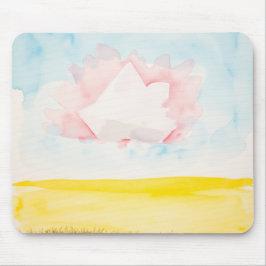 Hemel met helder veld en vormen muismat