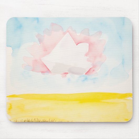 Hemel met helder veld en vormen muismat (Voorkant)