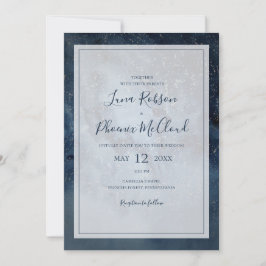 hemel met Lijst Casual bruiloft Kaart