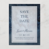 Hemel met lijst save the date ansichtkaart uitnodiging briefkaart (Voorkant)