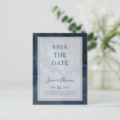 Hemel met lijst save the date ansichtkaart uitnodiging briefkaart (Staand voorkant)