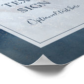 Hemel met lijstkaarten en cadeaus op maat poster (Hoek)