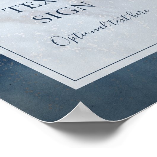 Hemel met lijstkaarten en cadeaus op maat poster (Hoek)