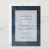 Hemel Nachtelijke Lucht Met Frame Trouwreceptie Kaart (Voorkant)