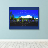 Hemel op Aarde | Geldberg Canvas Afdruk (Insitu (Houten vloer))