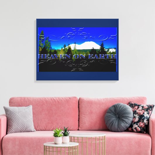 Hemel op Aarde | Geldberg Canvas Afdruk (Insitu (Woonkamer))