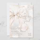 Hemel stuurde elegante witte boog kaart (Voorkant)