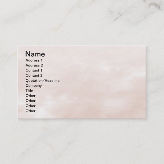 Hemel textuur - Lichtbruin Visitekaartje (Voorkant)