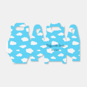 Hemel van blauwe en pluizige witte wolken - Favor  Bedankdoosjes (Uitgevouwen)