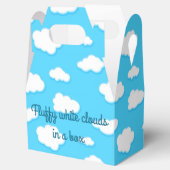 Hemel van blauwe en pluizige witte wolken - Favor  Bedankdoosjes (Geopend)