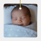 Hemel Verzonden Geboortestatistieken Baby's 1e Ker Keramisch Ornament (Achterkant)