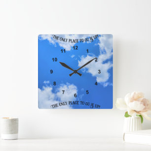 hemel vierkante klok