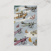  hemel - vliegtuigen en botervliegen visitekaartje (Achterkant)