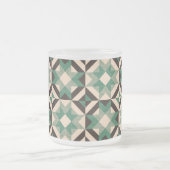 Hemel vol sterren - Geometrisch groen Matglas Koffiemok (Center)