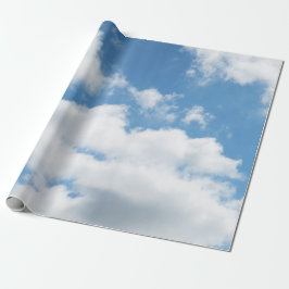 hemel, weer, natuur, wit, blauw, wolk, zonlicht cadeaupapier
