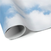 hemel, weer, natuur, wit, blauw, wolk, zonlicht cadeaupapier (Rol Hoek)