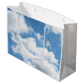 hemel, weer, natuur, wit, blauw, wolk, zonlicht groot cadeauzakje (Achterkant Gekanteld)