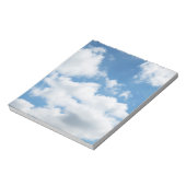 hemel, weer, natuur, wit, blauw, wolk, zonlicht notitieblok (Linkerzijde)