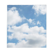hemel, weer, natuur, wit, blauw, wolk, zonlicht notitieblok (Voorkant)