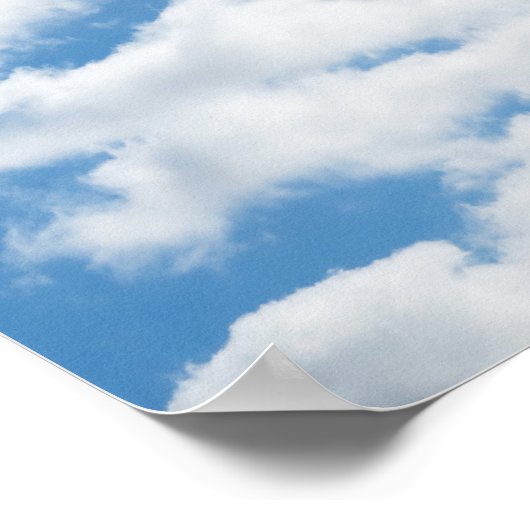 hemel, weer, natuur, wit, blauw, wolk, zonlicht poster (Hoek)