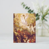 Hemelbeeld van Christus met Angels Briefkaart (Staand voorkant)