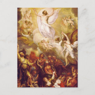 Hemelbeeld van Christus met Angels Briefkaart