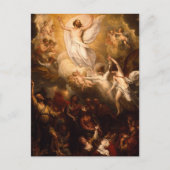 Hemelbeeld van Christus met Angels Briefkaart (Voorkant)