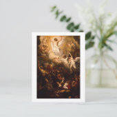 Hemelbeeld van Christus met Angels Briefkaart (Staand voorkant)