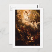 Hemelbeeld van Christus met Angels Briefkaart (Voorkant / Achterkant)