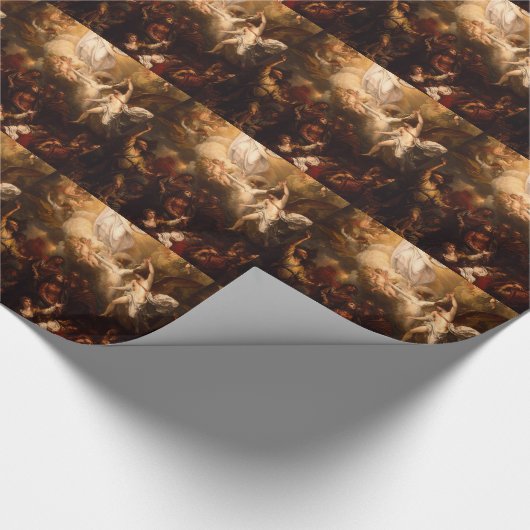 Hemelbeeld van Christus met Angels Cadeaupapier (Hoek)