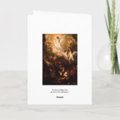 Hemelbeeld van Christus met Angels Kaart (Achterkant)