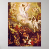 Hemelbeeld van Christus met Angels Poster (Voorkant)