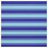 Hemelblauw en blauw gekleurd Striped/Lined Pattern Stof (Swatch)
