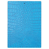 Hemelblauw leder klembord (Achterkant)