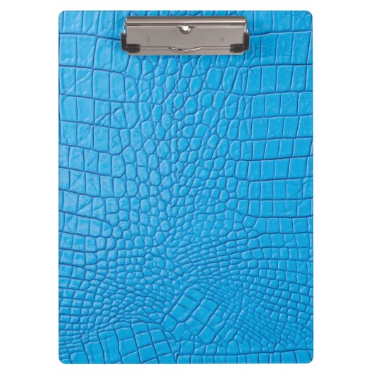 Hemelblauw leder klembord (Voorkant)