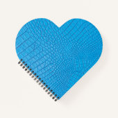 Hemelblauw leder notitieboek (Voorkant)