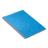 Hemelblauw leder notitieboek (Rechterzijde)