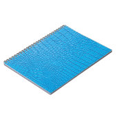 Hemelblauw leder notitieboek (Linkerzijde)
