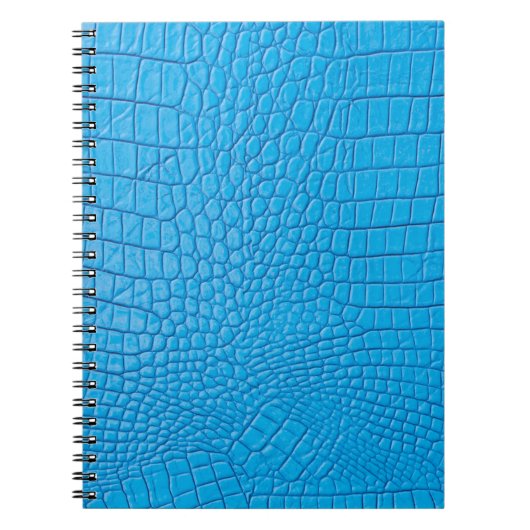 Hemelblauw leder notitieboek (Voorkant)