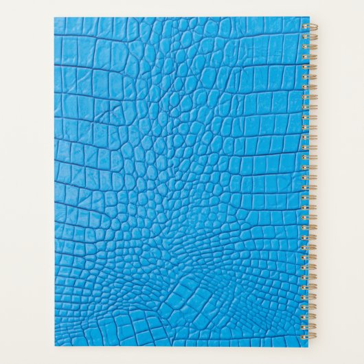 Hemelblauw leder planner (Achterkant)