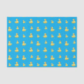 Hemelblauw rubbereenden patroon tissuepapier (Voorkant)